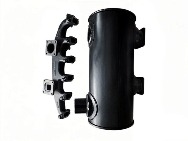 Six cylinder engineering machinery muffler
