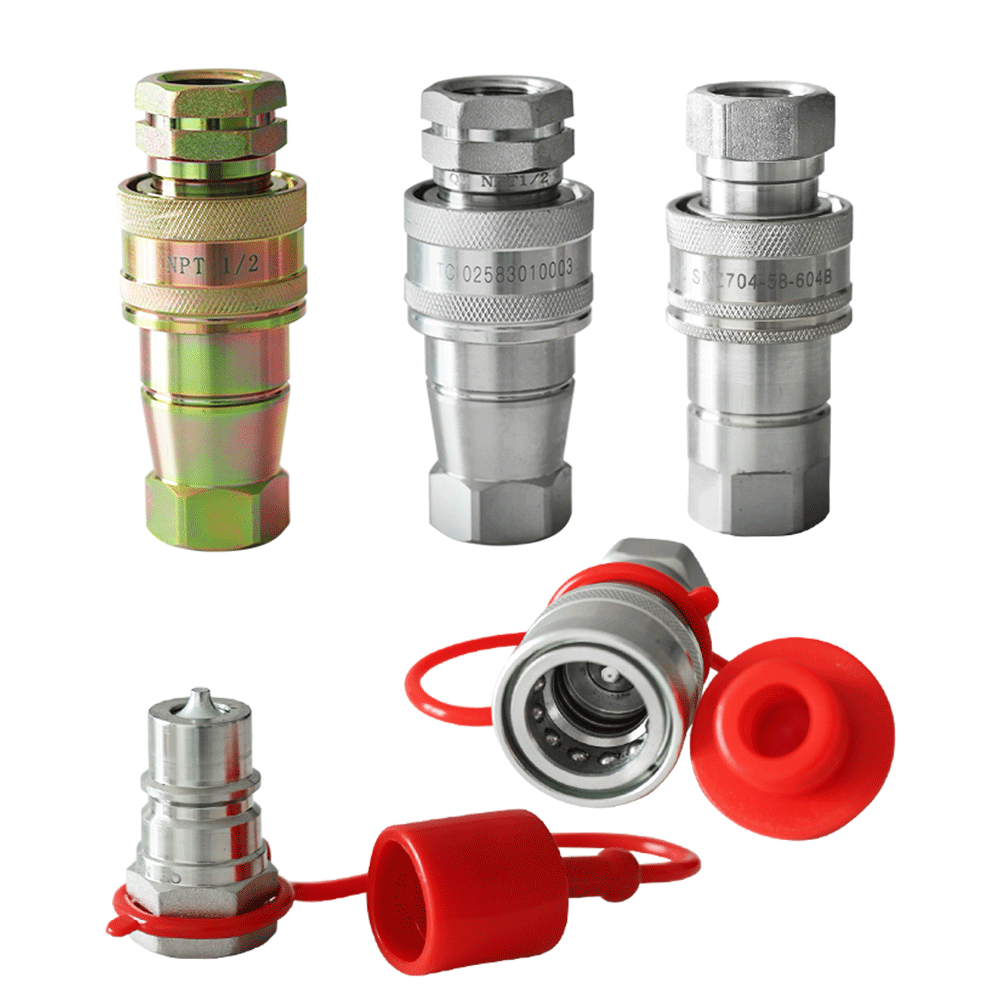 Hydraulic quick-release coupling