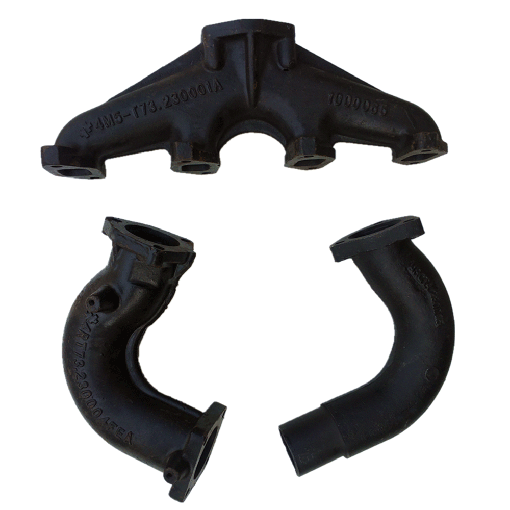 Exhaust pipe branch bend